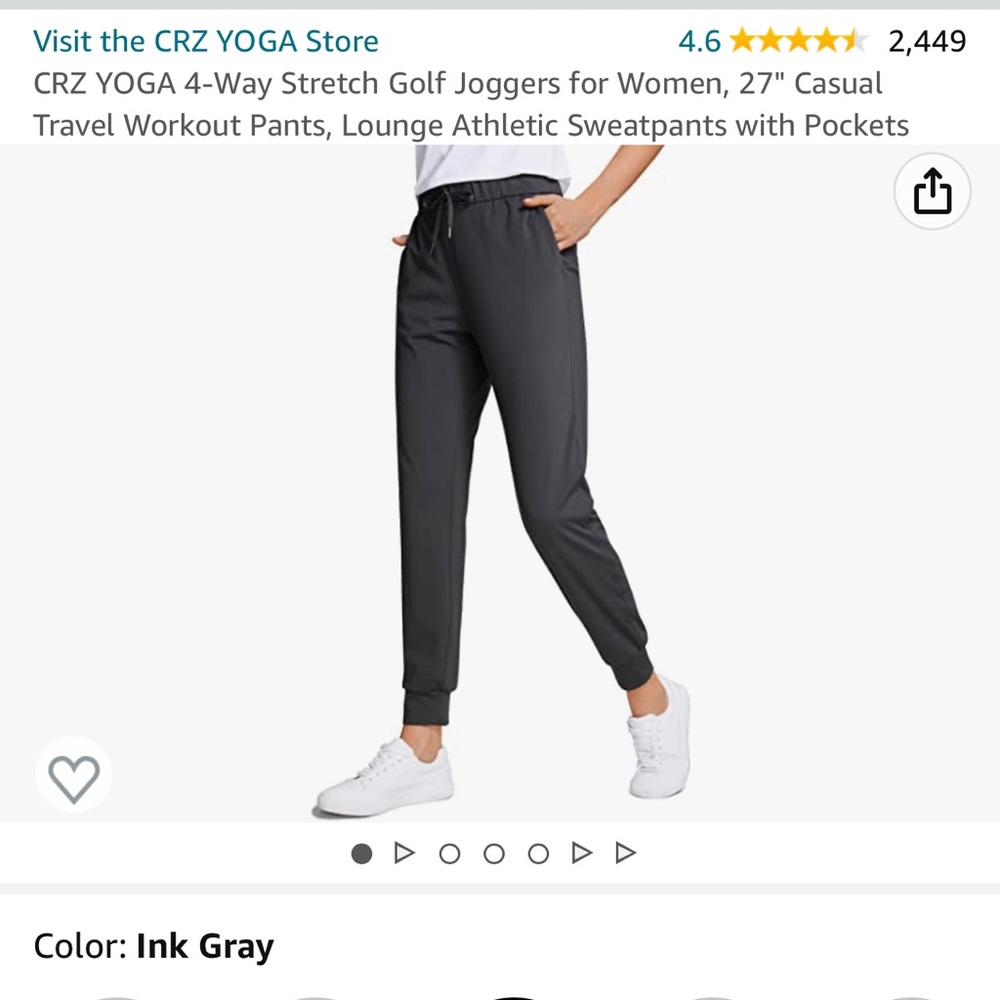 NEW CRZ Yoga gray joggers!